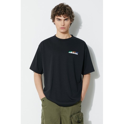 Manastash t-shirt Re:Poly Scheme Logo męski kolor czarny z nadrukiem 7924134013 ze sklepu PRM w kategorii T-shirty męskie - zdjęcie 172285140