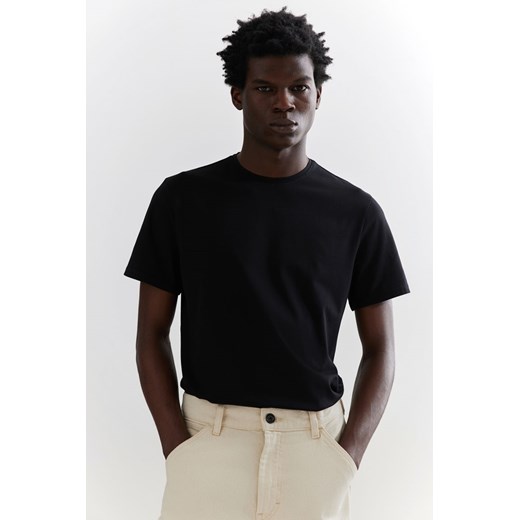 H & M - T-shirt COOLMAX Slim Fit - Czarny H & M M H&M