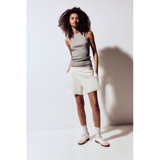 H & M - Szorty dresowe - Biały ze sklepu H&M w kategorii Szorty - zdjęcie 172285213