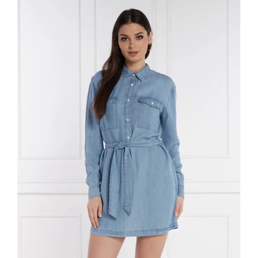 Sukienka Pepe Jeans z paskami na wiosnę