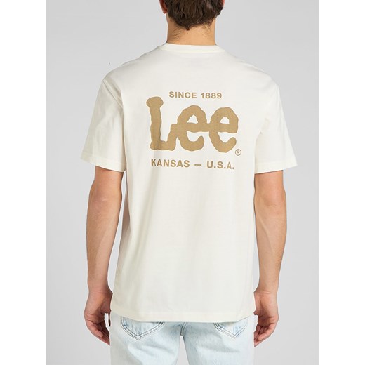 T-shirt męski biały Lee bawełniany 