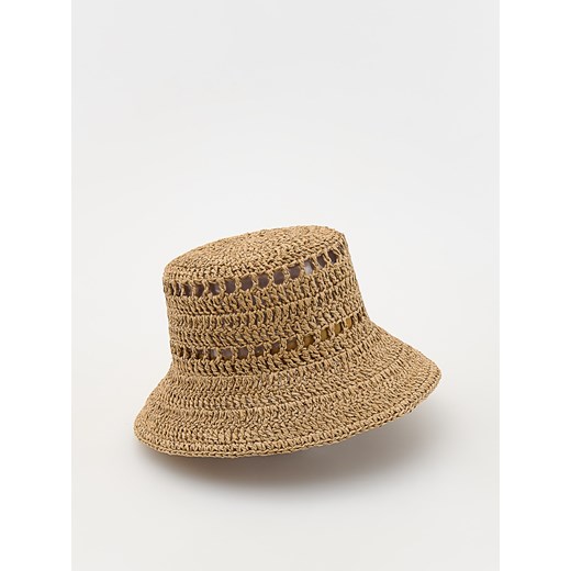 Reserved - Pleciony kapelusz bucket - kremowy ze sklepu Reserved w kategorii Kapelusze damskie - zdjęcie 172290663