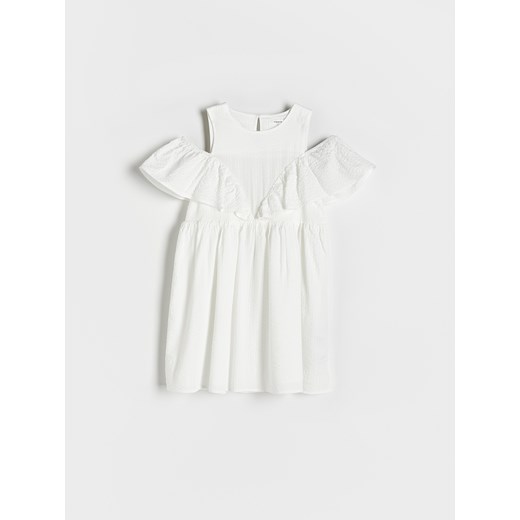 Reserved - Sukienka typu hiszpanka - złamana biel ze sklepu Reserved w kategorii Sukienki dziewczęce - zdjęcie 172290961