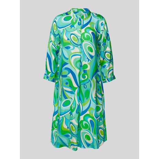 Sukienka koszulowa o długości do kolan z wiskozy ze wzorem na całej powierzchni ze sklepu Peek&Cloppenburg  w kategorii Sukienki - zdjęcie 172292431