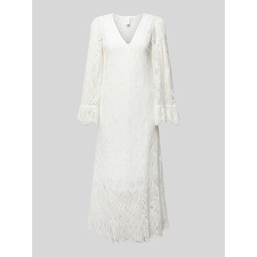 Długa sukienka z koronką szydełkową model ‘AVERA’ Yas L Peek&Cloppenburg 
