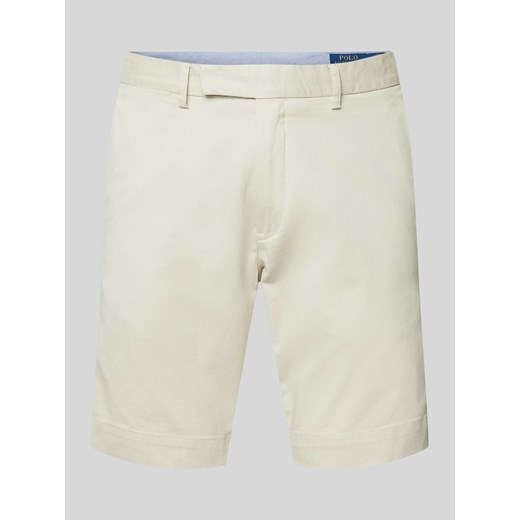 Szorty o kroju slim stretch fit w jednolitym kolorze ze sklepu Peek&Cloppenburg  w kategorii Spodenki męskie - zdjęcie 172292531