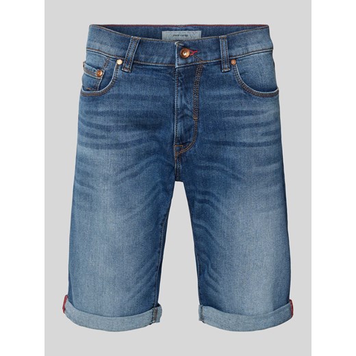 Szorty jeansowe z wpuszczanymi kieszeniami model ‘Lyon’ ze sklepu Peek&Cloppenburg  w kategorii Spodenki męskie - zdjęcie 172292802