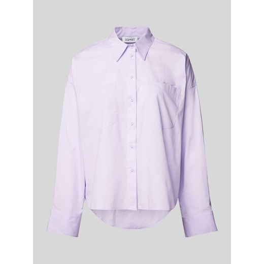 Bluzka koszulowa o kroju oversized z nakładanymi kieszeniami na piersi ze sklepu Peek&Cloppenburg  w kategorii Bluzki damskie - zdjęcie 172292814