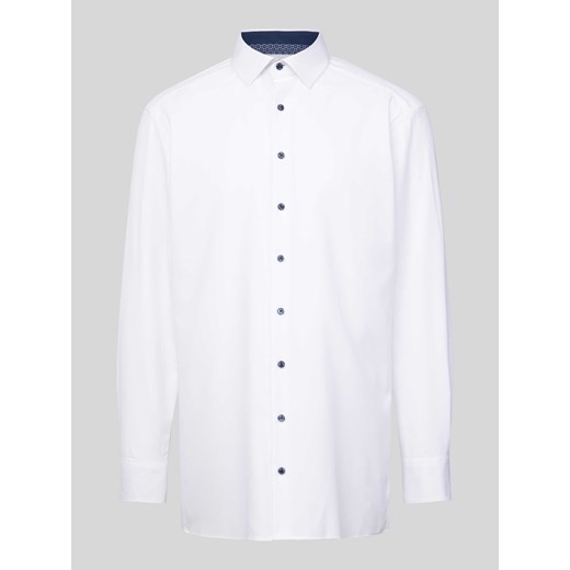 Koszula biznesowa o kroju modern fit z fakturowanym wzorem model ‘Global’ ze sklepu Peek&Cloppenburg  w kategorii Koszule męskie - zdjęcie 172292970