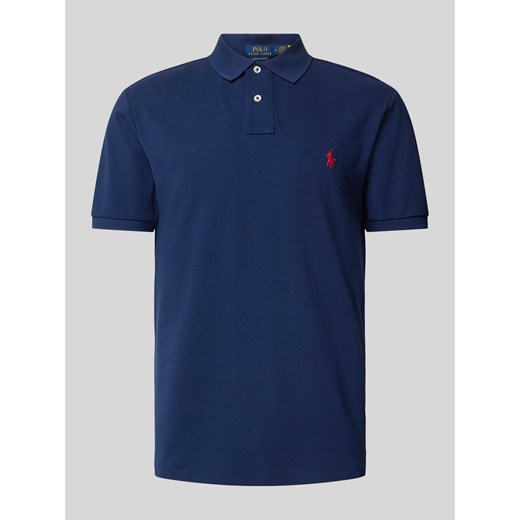 Koszulka polo z wyhaftowanym logo ze sklepu Peek&Cloppenburg  w kategorii T-shirty męskie - zdjęcie 172293000