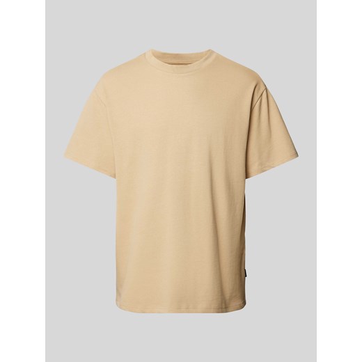 T-shirt z prążkowanym,okrągłym dekoltem model ‘HARVEY’ ze sklepu Peek&Cloppenburg  w kategorii T-shirty męskie - zdjęcie 172293053