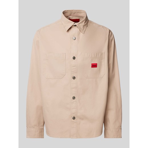 Koszula casualowa z detalem z logo model ‘Erato’ ze sklepu Peek&Cloppenburg  w kategorii Koszule męskie - zdjęcie 172293113
