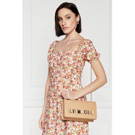 Kopertówka Love Moschino ze skóry ekologicznej matowa mała