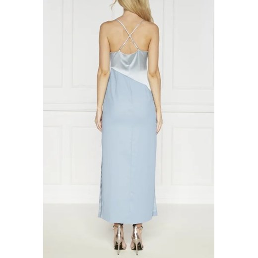 Sukienka niebieska Karl Lagerfeld maxi bez rękawów 