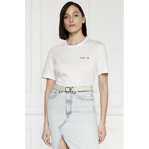 Bluzka damska Calvin Klein Underwear z krótkim rękawem bawełniana z okrągłym dekoltem 