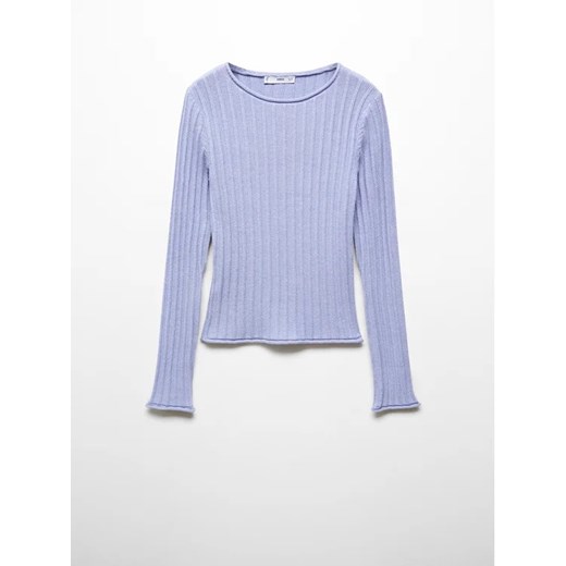 Mango Sweter Africa 67044051 Fioletowy Regular Fit Mango XL okazja MODIVO