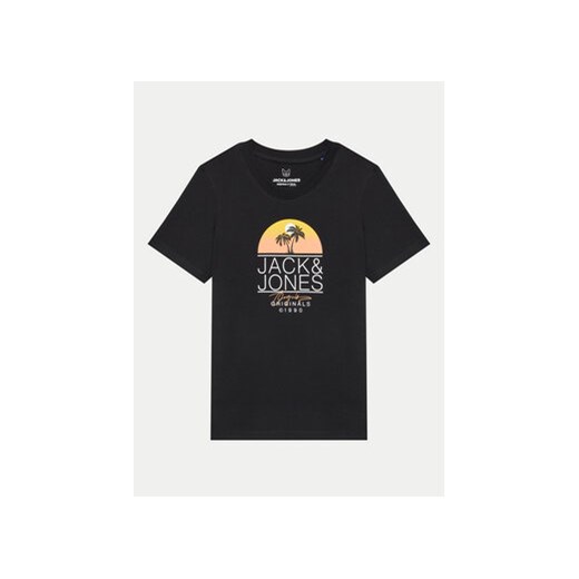 Jack&Jones Junior T-Shirt Jorcasey 12257130 Czarny Standard Fit ze sklepu MODIVO w kategorii T-shirty chłopięce - zdjęcie 172296351