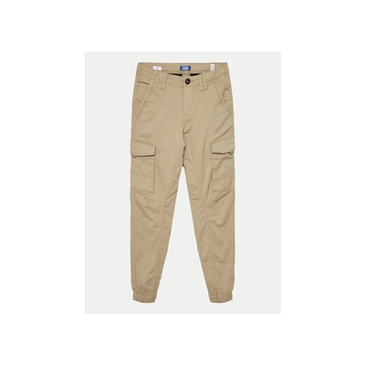 Jack&Jones Junior Spodnie materiałowe Paul 12193900 Beżowy Slim Fit ze sklepu MODIVO w kategorii Spodnie chłopięce - zdjęcie 172296681