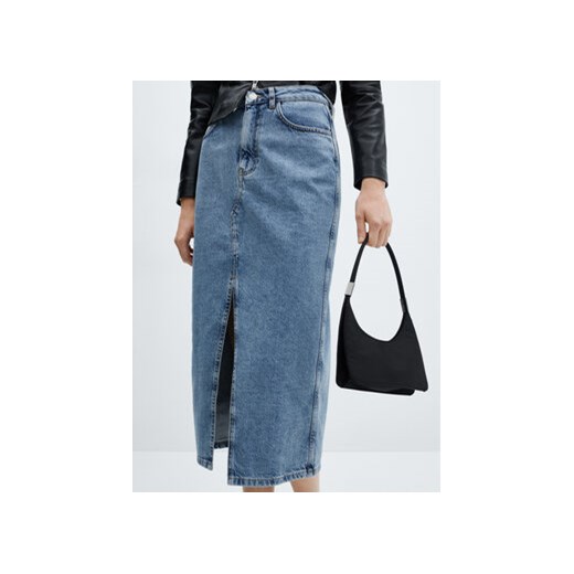 Mango Spódnica jeansowa Jolie 67080484 Niebieski Regular Fit ze sklepu MODIVO w kategorii Spódnice - zdjęcie 172296822