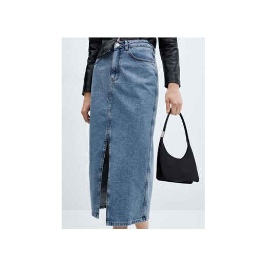 Mango Spódnica jeansowa Jolie 67080484 Niebieski Regular Fit Mango XXS MODIVO