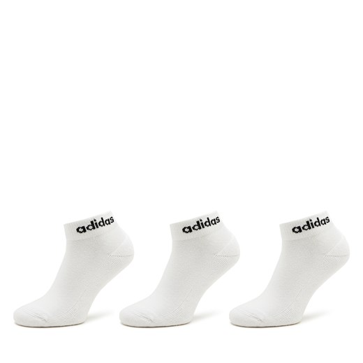 Skarpety Niskie Unisex adidas Linear Ankle Socks Cushioned Socks 3 Pairs HT3457 Biały ze sklepu eobuwie.pl w kategorii Skarpetki damskie - zdjęcie 172298342