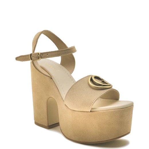 Guess Skórzane sandały na słupku CLODY ze sklepu Gomez Fashion Store w kategorii Sandały damskie - zdjęcie 172299090