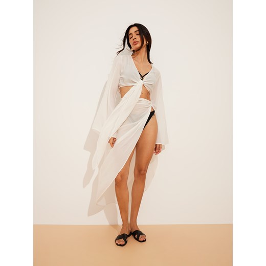Mohito - Spódnica plażowa - biały ze sklepu Mohito w kategorii Odzież plażowa - zdjęcie 172300121