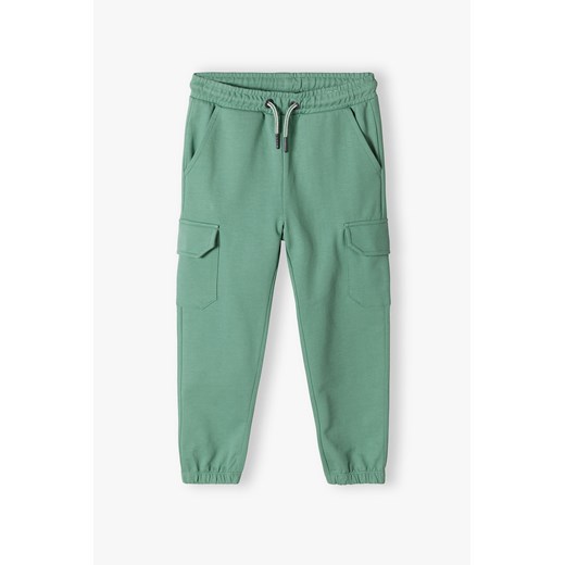 Spodnie dresowe z kieszeniami - zielone - 5.10.15. ze sklepu 5.10.15 w kategorii Spodnie chłopięce - zdjęcie 172301920