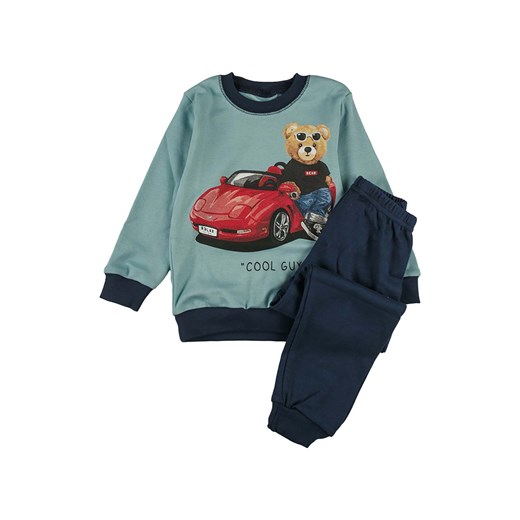 Chłopięca turkusowa piżama z nadrukiem Tup Tup ze sklepu 5.10.15 w kategorii Piżamy dziecięce - zdjęcie 172301942
