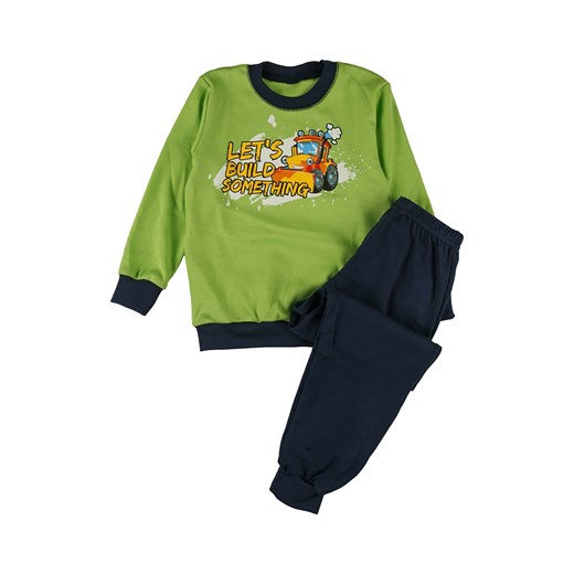 Chłopięca zielona piżama z nadrukiem Tup Tup ze sklepu 5.10.15 w kategorii Piżamy dziecięce - zdjęcie 172302051