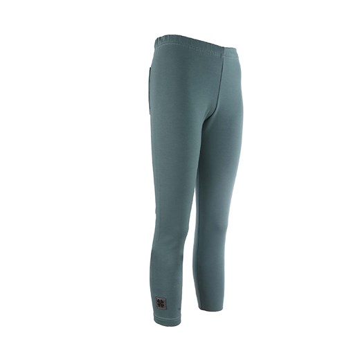 Oliwkowe dziewczęce legginsy z kieszeniami Tup Tup ze sklepu 5.10.15 w kategorii Spodnie dziewczęce - zdjęcie 172302053