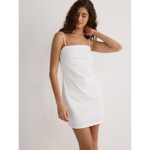 Reserved - Sukienka mini - biały ze sklepu Reserved w kategorii Sukienki - zdjęcie 172303460
