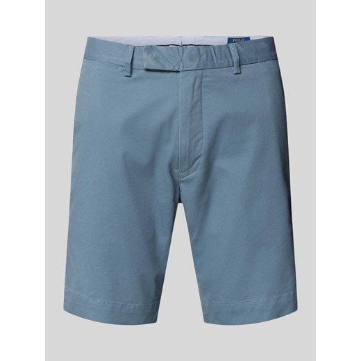 Szorty o kroju slim stretch fit w jednolitym kolorze ze sklepu Peek&Cloppenburg  w kategorii Spodenki męskie - zdjęcie 172305711
