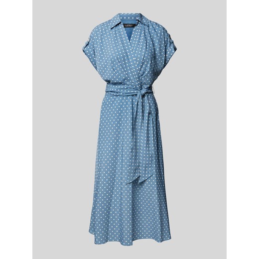 Sukienka Ralph Lauren z krótkim rękawem w serek 