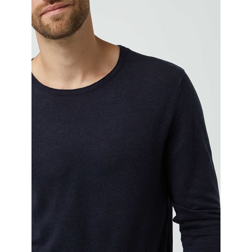Sweter z mieszanki bawełny ekologicznej model ‘Rome’ Selected Homme L Peek&Cloppenburg 