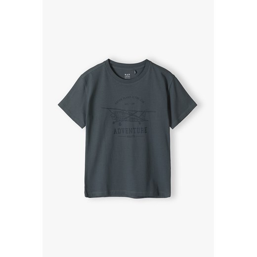 T-shirt chłopięcy z samolotem - Adventure - Limited Edition ze sklepu 5.10.15 w kategorii T-shirty chłopięce - zdjęcie 172305811