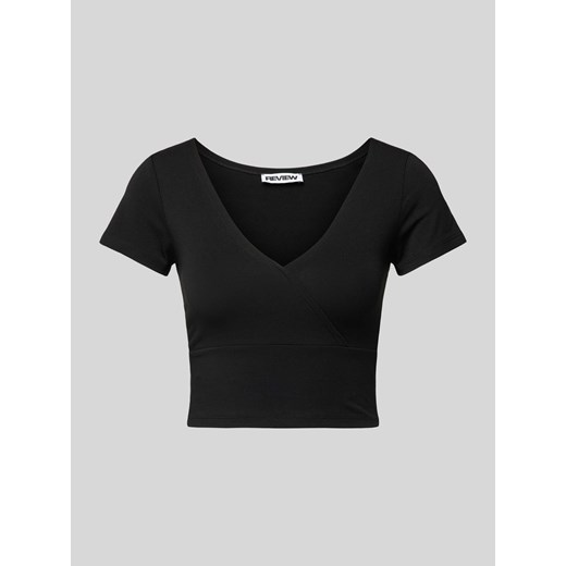 T-shirt krótki z wiązanymi detalami model ‘AMY’ ze sklepu Peek&Cloppenburg  w kategorii Bluzki damskie - zdjęcie 172309000