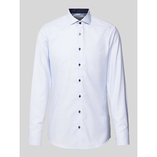 Koszula biznesowa o kroju slim fit z kołnierzykiem typu kent ze sklepu Peek&Cloppenburg  w kategorii Koszule męskie - zdjęcie 172309041