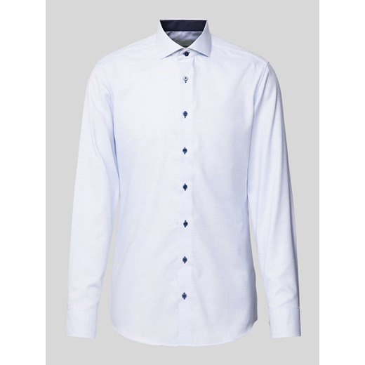 Koszula biznesowa o kroju slim fit z jednolitą fakturą ze sklepu Peek&Cloppenburg  w kategorii Koszule męskie - zdjęcie 172309041