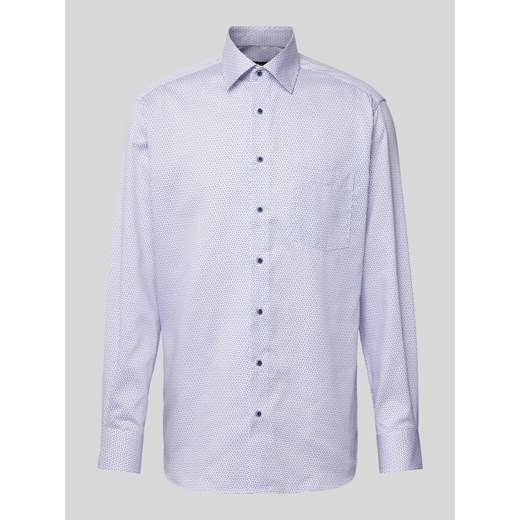 Koszula biznesowa o kroju modern fit ze wzorem na całej powierzchni ze sklepu Peek&Cloppenburg  w kategorii Koszule męskie - zdjęcie 172309151