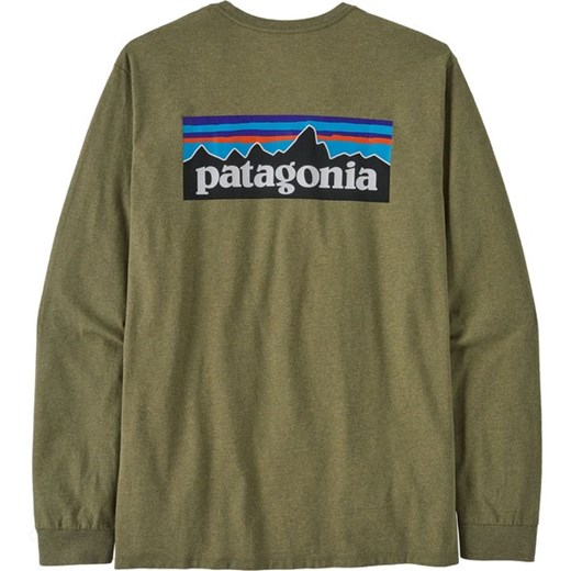 T-shirt męski zielony Patagonia z długim rękawem 