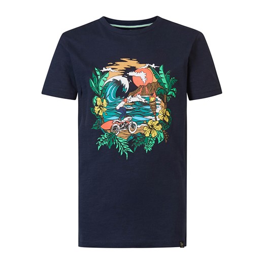 Petrol Koszulka w kolorze granatowym ze wzorem ze sklepu Limango Polska w kategorii T-shirty chłopięce - zdjęcie 172309841
