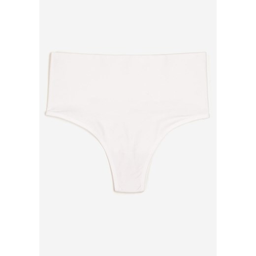 Białe Majtki Typu Stringi High Waist z Szeroką Gumką w Talii Xerubia Renee XL/XXL Renee odzież okazja