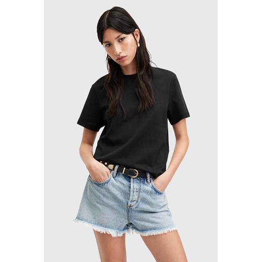 AllSaints t-shirt bawełniany LISA damski kolor czarny WM635Z ze sklepu ANSWEAR.com w kategorii Bluzki damskie - zdjęcie 172315314