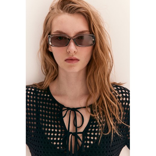 H & M - Prostokątne okulary przeciwsłoneczne - Brązowy ze sklepu H&M w kategorii Okulary przeciwsłoneczne damskie - zdjęcie 172315792