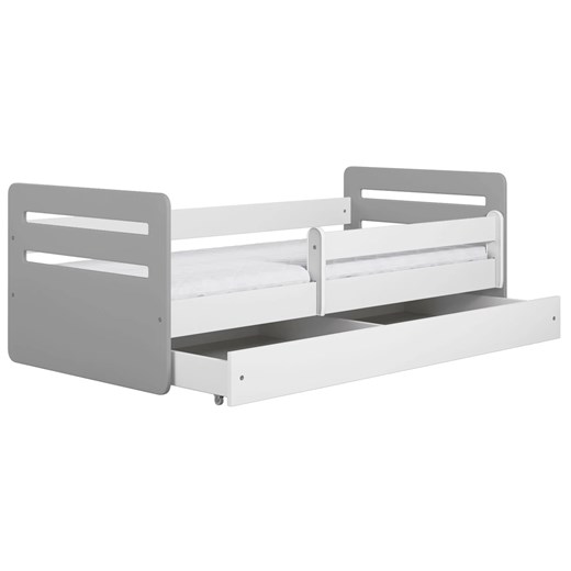 Łóżko dziecięce z barierką Candy 2X mix 80x180 - szare Elior One Size Edinos.pl