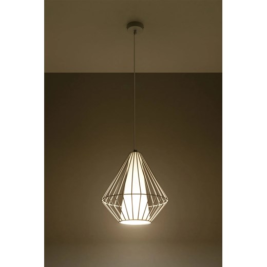 Loftowa lampa wisząca druciana E843-Demo - biały Lumes One Size Edinos.pl