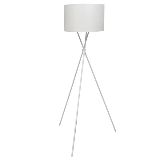Biała lampa podłogowa z abażurem - EX02 S3-M52 ze sklepu Edinos.pl w kategorii Lampy podłogowe - zdjęcie 172318781