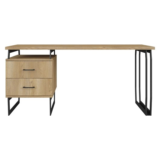 Drewniane duże biurko loft z szufladami do biura - Bahama 12X Elior One Size Edinos.pl