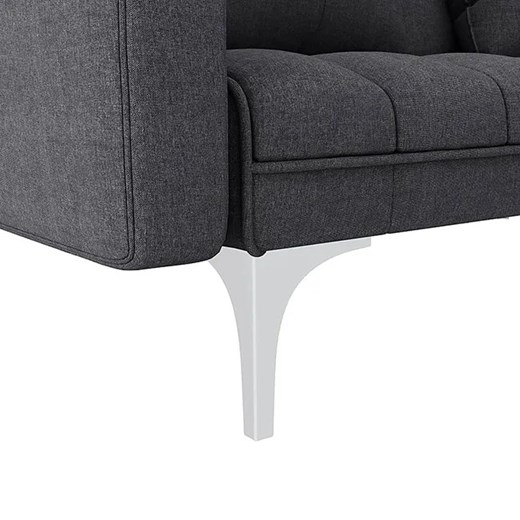 Rozkładana dwuosobowa ciemnoszara sofa - Distira 2D Elior One Size Edinos.pl